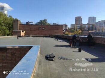 Кровельные работы (ПВХ-мембрана)