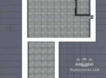 Улаштування плитки 47 м2