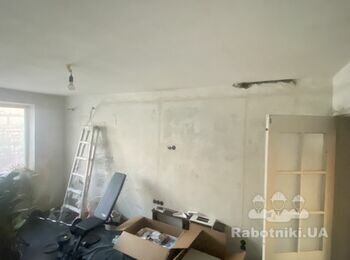 Вирівнювання стін, поклейка шпалер (Київ, Оболонь)