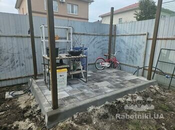 Навіс (дах) під мангальну зону