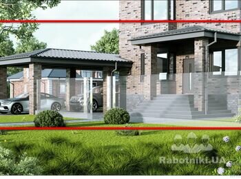 Монтаж даху тераси, будівництво крильця та навісу