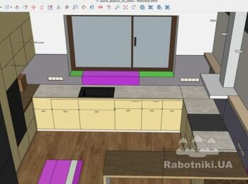 Сделать фартук из плитки на кухне