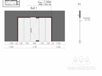 Монтаж скляної перегородки та скляних дверей