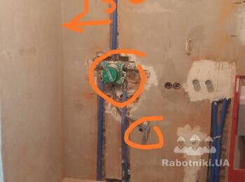 Перенос смесителя скрытого монтажа в санузле