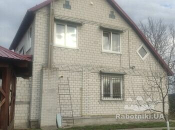 Утеплення фасаду двоповерхового будинку на селікатну цегляну основу