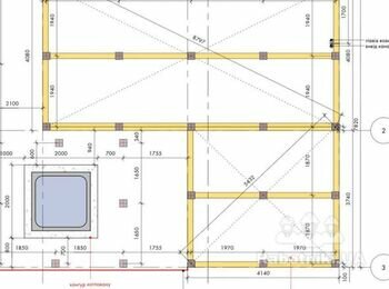 Обвязка брусом свайногвинтового фунламенту