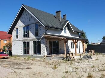 Фасад 270 кв.м., вата 100, барашек