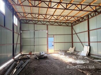 Ремонт виробничого приміщення під ключ утеплення каркасу 400м2