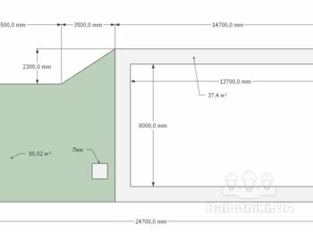 Брусчтака приватного будинку 117 м2