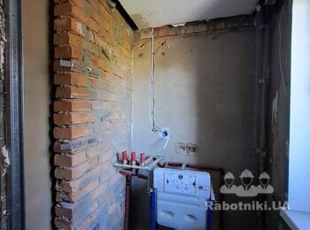 Монтаж ГК на стіни + підготовка проєму під двері прихованого монтажу