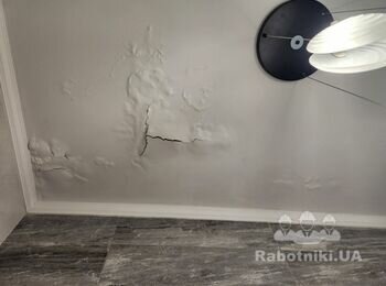 Шпаклівка та покраска стелі