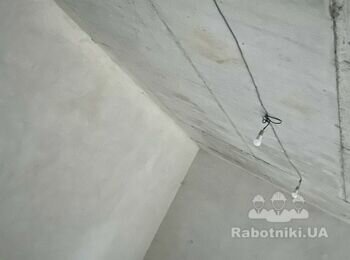 Шпаклівка фарбування стелі та стін відкосів.
