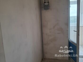 Стяжка, ламінат підлоги і ремонт санвузла в 1 к квартирі