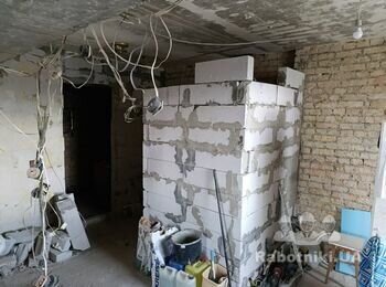 Завершити кладку стін з піноблоків