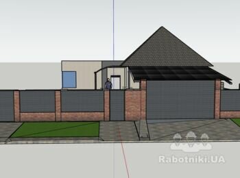 Паркан Бетонна стрічка фундаменту для паркану (30м.п.)