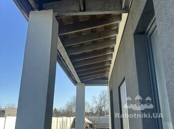 Подшить навесы профлистом