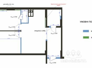 Монтаж перегородок (пеноблок)