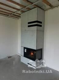 Монтаж камінної топки та коробу