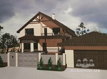 Будівництвотво фронтальної огорожі будинку