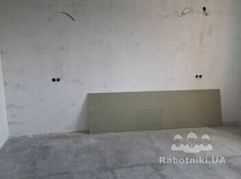 Ремонт підлоги і санвузла в 1 к квартирі 41 м2