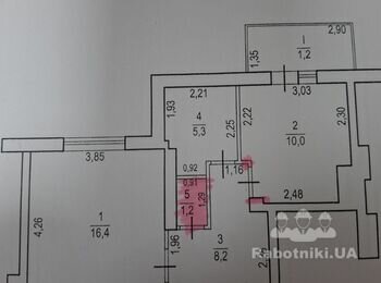 Ремонт підлоги і санвузла в 1 к квартирі 41 м2