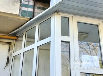 Монтаж вагонки , козырек на улице