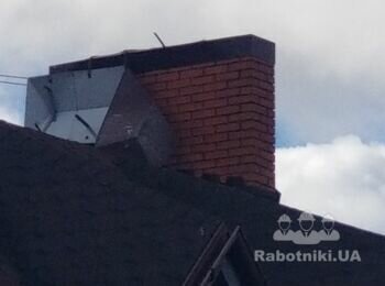 Установка колпак на дымоход