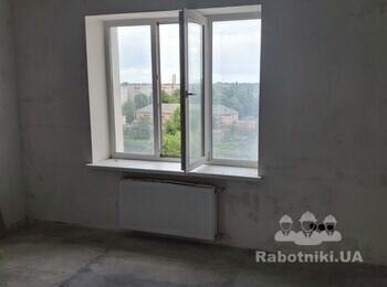 Ремонт санвузла і підлоги в 1 к квартирі 41 м2