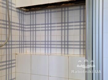 Гіпсокартонно-плиточні роботи у санвузлі ЖК Чайка