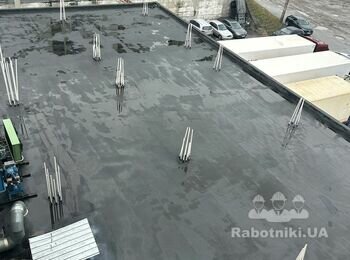 Монтаж ПВХ мембрани по існуючому руберойду (покрівля 1000 м