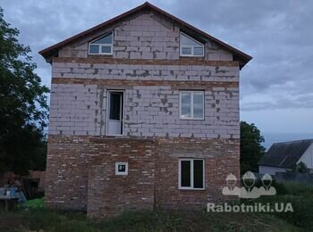 Утеплення фасаду -300м2 /пінопласт 100мм ,баранець/