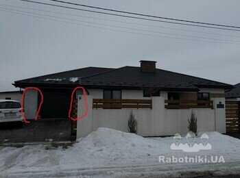 Зробити підлогу в гаражі та покласти на фасаді плитку під цеглу