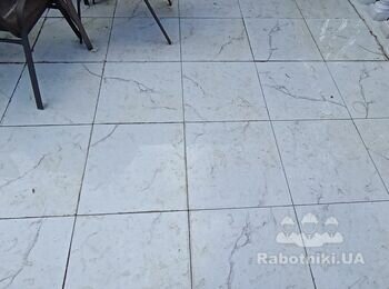 Укладка плитки на террасе