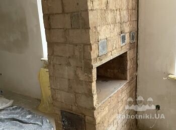 Піч - обкладка плитки, ремонт