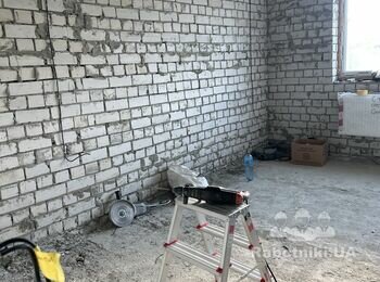 Штукатурка стен по кирпичу одна комнатная квартира район гидропарк