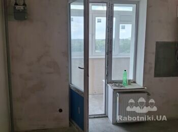 Ремонт підлоги і санвузла в 1 к квартирі 41 м2