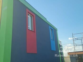 Нанести тонированный барашек на два окна