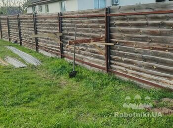 Зашити забор профлист
