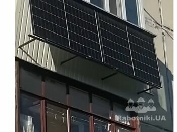 Монтаж солнечных панелей на балкон