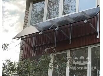 Монтаж солнечных панелей на балкон