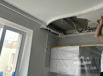 Зашить гипсокартоном потолок