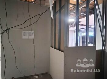 Монтаж гіпсокартону, Фарбування стін, встановлення грильято