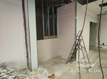 Монтаж гіпсокартону, Фарбування стін, встановлення грильято