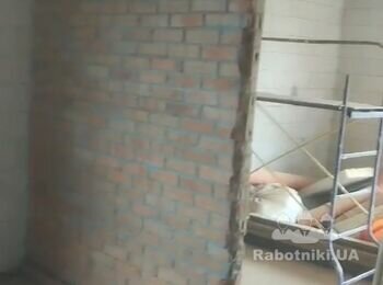 Монтаж перестенка из газобетона