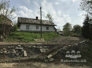 Демонтаж старого будинку 50 м (глина/дерево) + планування ділянки