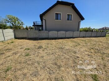 Монтаж паркану з бетонних секцій 16 секцій по 3 плити