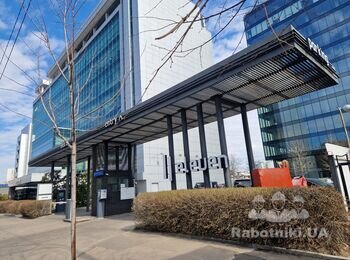 Фарбування металоконструкції вїздної групи 25м3,5м навіс