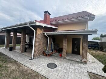 Фасадні роботи, гнучка плитка, 150м2, фарбування 70м.п