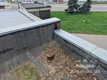 Ремонт покрівлі, відновлення парапетів, гідроізоляції