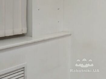 Покраска стін, заділка дир